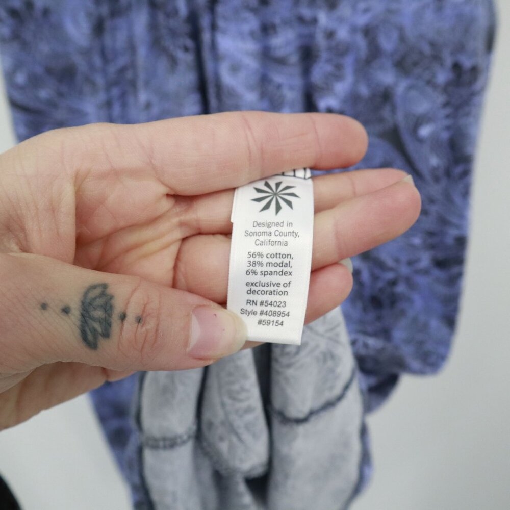 Athleta Paisley Dress Womens S Purple Boho Feminine Active Casual Beach Hippie - Picture 8 of 16